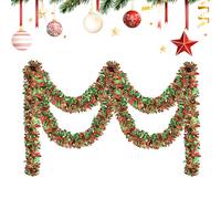 Ghirlanda Di Tinsel Di Natale - Garland Scintillante 200x9 Cm Con Finitura Glitter | Shiny Holiday Tinsel Ornamenti Per Ghirlanda Per Feste Halloween Ringraziamento Feste Di Pasqua