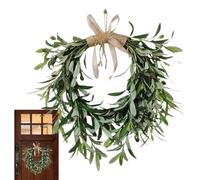 Ghirlanda di ulivo artificiale, decorazione per la casa in fattoria, ramo di ulivo, per tutte le stagioni, squisite piante finte, ciondolo da parete per Natale, festa della mamma