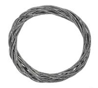 Ghirlanda di vite in vimini con rattan per corona ad anello per decorazione dell'albero di Natale e ornamento da appendere per eventi festivi (30 cm)