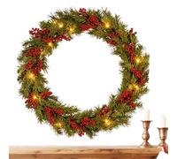 Ghirlanda Di Vite Natalizia,Decorazione Appendibile,Decorazione di Ghirlanda di Vite Artificiale Natalizia | per Finestra Recinto Parete Mensola Classe Festa di Capodanno