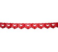 Ghirlanda doppio cuore rosso