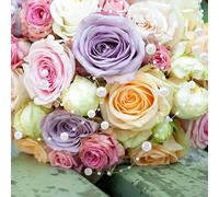 Ghirlanda fai da te di perle e perline per feste, centrotavola per matrimoni, bouquet da sposa, decorazioni natalizie.