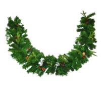 Ghirlanda Festone Natalizio Tralcio Pigne Bacche 180 Punte Natale 2 Metri ABA70