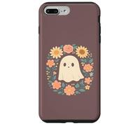 Ghirlanda floreale con fantasmi, colori pastello, per Halloween Custodia per iPhone 7 Plus/8 Plus