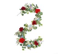 Ghirlanda floreale da 180 cm con farfalle 3D per aggiungere eleganza a casa ed eventi (D)