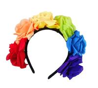 Ghirlanda floreale per capelli da donna, accessorio per capelli per feste in costume LGBTQ+ accessori per feste