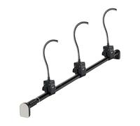 Ghirlanda gancio per porta d'ingresso - Attaccapanni regolabile senza viti | Supporto rimovibile appendiabiti decorativo | robusta sospensione - armadio, garage, posto lavoro, camper, dormitori