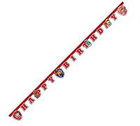 Ghirlanda Happy Birthday Paw Patrol - Rosso - Taglia Unica