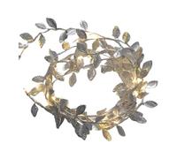 Ghirlanda illuminata,Ghirlanda con luci | di foglie per decorazioni festive | LED in rattan artificiale color oro da 6,6 piedi, decorazione per la fattoria per il matrimonio di