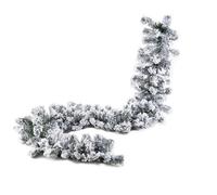 Ghirlanda innevata Tralcio di Natale Folta Decorazioni 130 Punte 200 cm