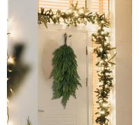 Ghirlanda invernale natalizia a forma di goccia per inaugurazione della casa