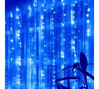 Ghirlanda LED 220v 3m a tenda 16 pendenti 320 led IP44 luce Blu