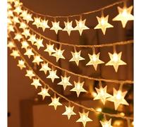 Ghirlanda LED 6 m (40 lampadine LED) USB - Stelle - Bianca