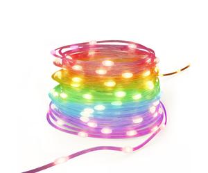 Ghirlanda lum. LED intel., Materia, chg. collo., var., esterno IP65,10 m, col.