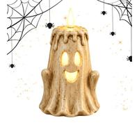 Ghirlanda luminosa a LED per Halloween, con telecomando | Candele senza fiamma per Halloween, per casa, appartamento, fattoria, ufficio, soggiorno, bagno, cucina, balcone
