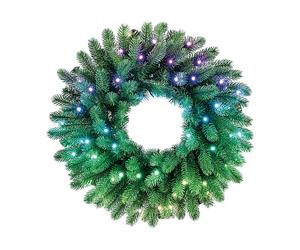 GHIRLANDA LUMINOSA A LED TWINKLY TY00414 KRANZ 50L RGBW, Multicolore, Verde