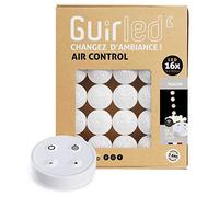 Ghirlanda luminosa a sfera in cotone con LED USB - Telecomando wireless - Caricatore doppio USB 2A incluso - 4 intensità - 16 sfere - Flocon