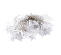 Ghirlanda luminosa a stella, 20 LED luci esterne a stella, luce 3,00 m, per balcone, letto, tenda da soffitto, camera da letto, soggiorno, albero festa, Natale, ecc.