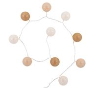 Ghirlanda luminosa beige, bianca e marrone lung. 160cm