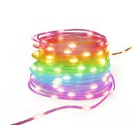 Ghirlanda luminosa LED WLAN, materia, per esterni, 10 m, multi.