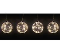 Ghirlanda luminosa LYVIA 4 Sfere 48Led, Bianco Caldo