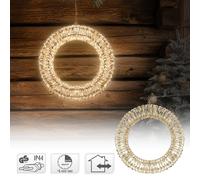 Ghirlanda luminosa rotonda di Natale 480 micro LED illuminazione bianco caldo