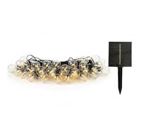 Ghirlanda luminosa solare 25 lampadine BESTY LIGHT LED bianco caldo dimmerabile 20m