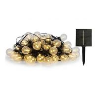 Ghirlanda luminosa solare 25 lampadine bolle Bubble String Light LED bianco caldo dimmerabile 20m
