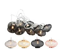 GHIRLANDA LUMINOSA SPIRITO MODERNO 2MTR 10 LED ASSORTITI NERO/ROSA/ORO/ARGENTO