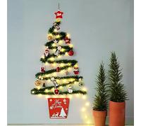 Ghirlanda Natalizia, 5 M Ghirlanda Natale con Luci LED, Verde Ghirlanda di Abete Artificiale, Addobbi Natalizi Per La Casa, Decorazioni Natalizie per Camino, Scala, Finestre