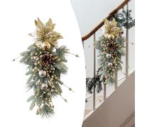 Ghirlanda Natalizia A Goccia Con Ghirlande Invernali Per Esterni,