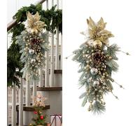 Ghirlanda Natalizia A Goccia Con Ghirlande Invernali Per Esterni, Interni,