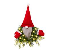 Ghirlanda natalizia a LED con decorazione natalizia senza volto, decorazione natalizia