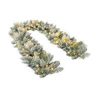 Ghirlanda natalizia artificiale, 2 m, realistica | Greenery Ghirlanda natalizia decorativa per esterni, casa, ufficio, fattoria, tavolo, caminetto, porta d'ingresso, portico