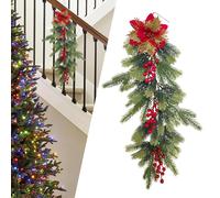 Ghirlanda Natalizia Artificiale Da 26,77 Pollici, Per Porta, Per Camino, Camera