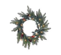 Ghirlanda natalizia artificiale verde con luci LED bianche 50 cm Whitehorn