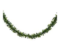 Ghirlanda Natalizia Bicolore con Foglie di Agrifoglio Verde, Decorazione Tradizionale per Camino, Porta, Ringhiera e Albero di Natale 270cm - Varzi dal 1956