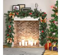 Ghirlanda Natalizia con Bacche e Pigne Utile 180cm Ghirlanda Vacanze PVC