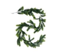 Ghirlanda natalizia con fogliame artificiale, 178 cm | Ghirlanda di Natale per rampe di scale per la decorazione interna caminetto scale tavolo porta albero ingresso giardino