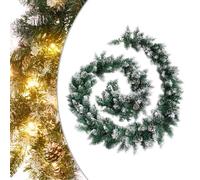Ghirlanda Natalizia con Luci a LED 5,2 m in PVC Verde