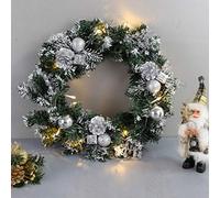 Ghirlanda Natalizia con Stringa Luminosa a LED alimentata a Batteria, Porta d'ingresso, Ghirlanda sospesa, Decorazioni per la casa, 2-40 cm