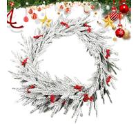 Ghirlanda Natalizia - Corona per Porta d'Ingresso,Ghirlanda Riutilizzabile per Porta Tavolo Cucina Feste Matrimoni Natale Inverno Esterno
