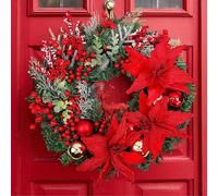 Ghirlanda natalizia decorativa riutilizzabile da 15,75 pollici, regalo, palla