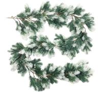 Ghirlanda natalizia di pino, decorazione da appendere - Real Touch Christmas Greenery Garland | per scale, portico, casa colonica
