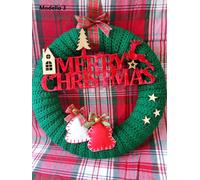 Ghirlanda Natalizia Fatta A Mano Uncinetto- Handmade