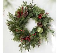 Ghirlanda Natalizia For Scale, Ghirlanda Di Verde Artificiale Realistica,Adatta For Caminetti,Tavoli,Finestre,Decorazioni Natalizie Festive For Interni Ed Esterni.(Garland 2)