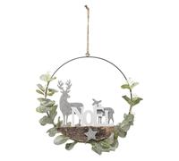Ghirlanda natalizia Fuoriporta decori di Natale ornamentale con ramo renne 4804