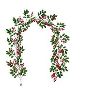 Ghirlanda Natalizia,Ghirlanda Natale 17. 0cm. Decor Di Natale Rattan. Fai Da Te Garland Albero Ornamenti Green Tree Rami Forniture For Feste(C-2)