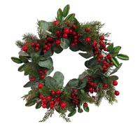 Ghirlanda Natalizia,Ghirlanda Natale Wall Wreath Christmas Artificial Garland Ghirlanda Plastica Appeso Corona Di Rattan For La Decorazione Del Partito Natale Halloween