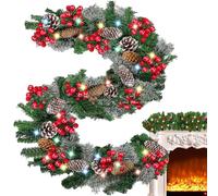 Ghirlanda Natalizia Illuminata - Ghirlanda Illuminata Resistente Agli Agenti Atmosferici,Decorazioni Leggere per Pareti Interni Esterni Casa Centro Commerciale Feste